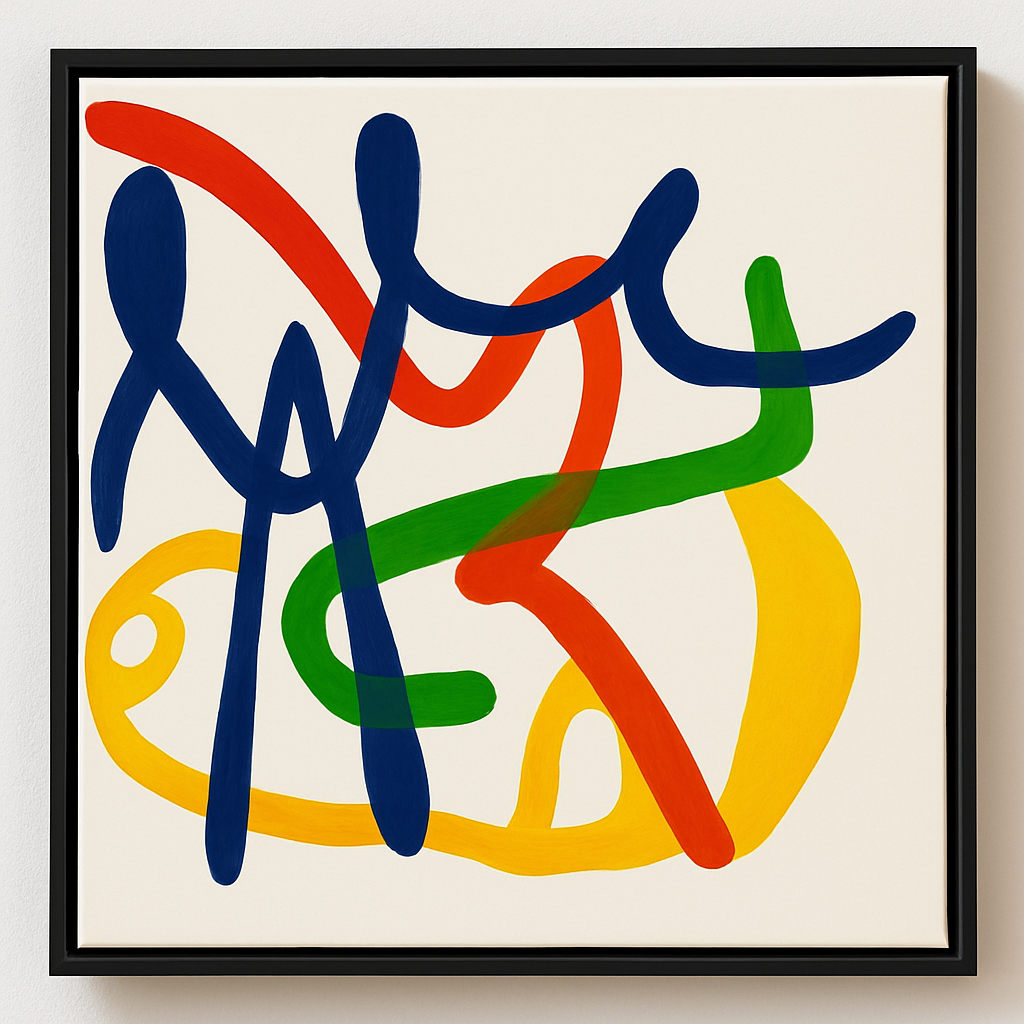 Color Choreography - Hand Painted