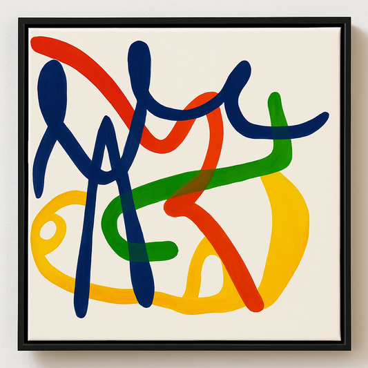 Color Choreography - Hand Painted