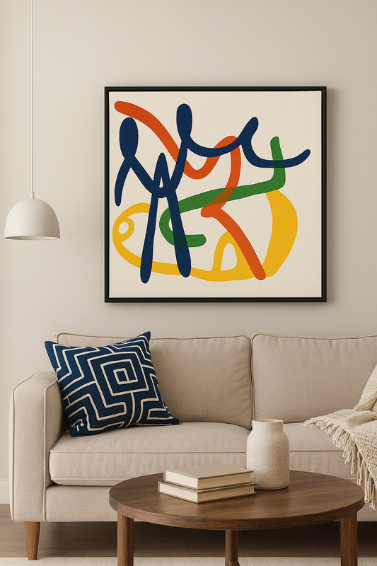 Color Choreography - Hand Painted