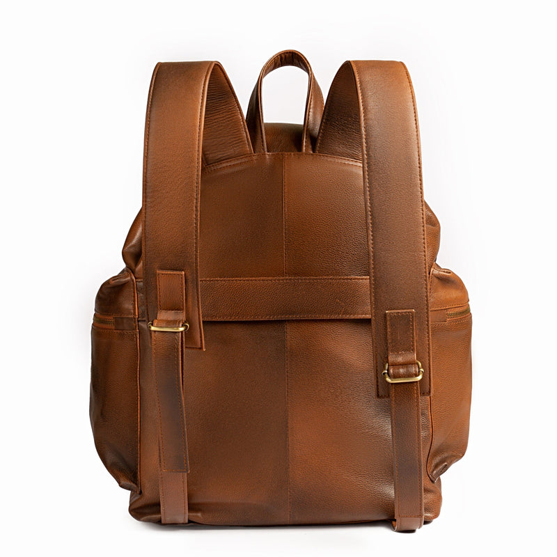 Leather Backpack Brown