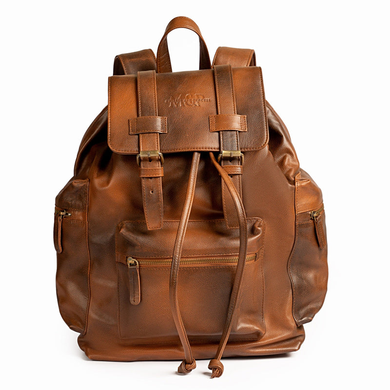 Leather Backpack Brown