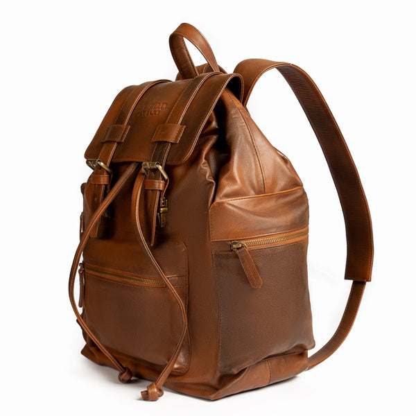 Leather Backpack Brown